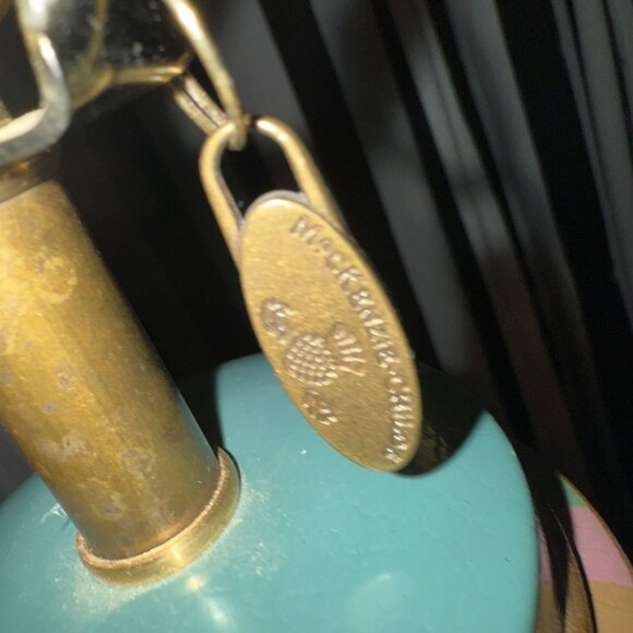 New MACKENZIE CHILDS MADRAS Table Lamp Sold Out HTF Rare No Box Courtly Stripes - Picture 15 of 16